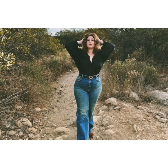 💕DOEN💕 Doen x Dronme Denim Dronme Jeans ~ Cascade Wash Blue 35 - Picture 7 of 16